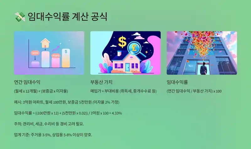 임대수익률 계산 공식