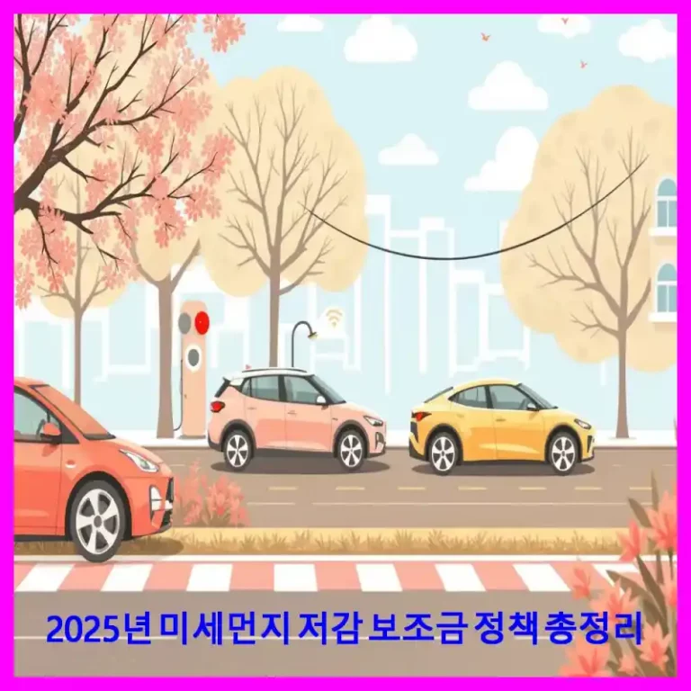 2025년 미세먼지 저감 보조금 정책 총정리