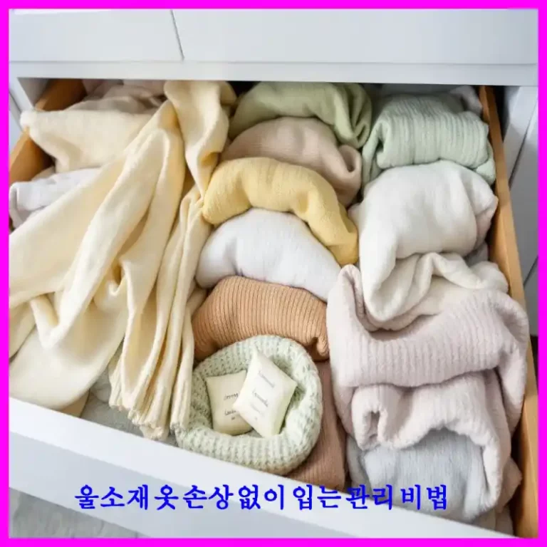 울소재 옷 손상 없이 입는 관리 비법