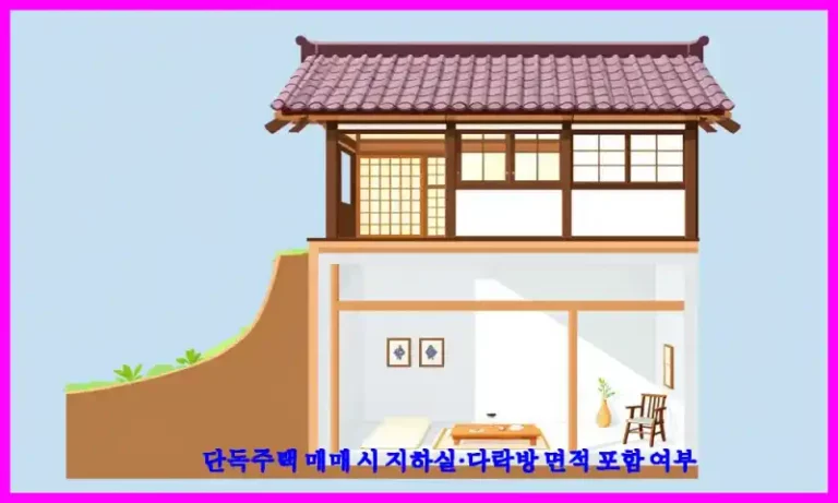 단독주택 매매 시 지하실·다락방 면적 포함 여부