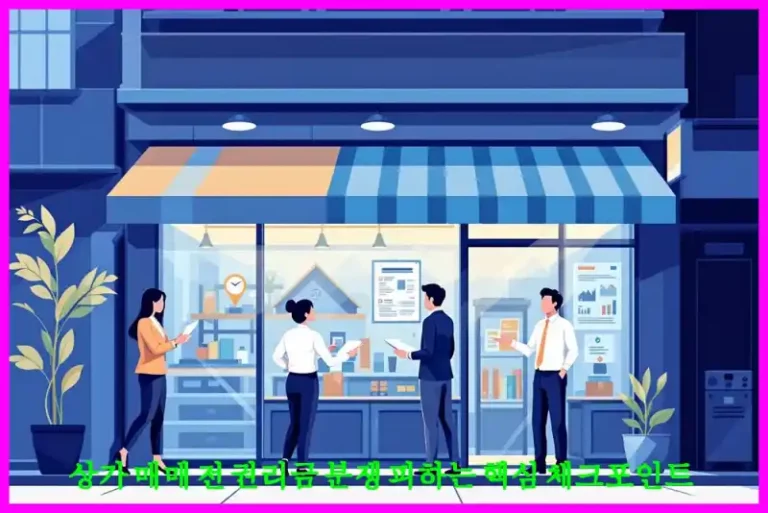 상가 매매 전 권리금 분쟁 피하는 핵심 체크포인트