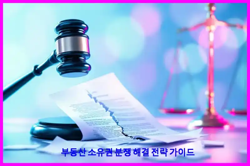 부동산 소유권 분쟁 해결 전략 가이드