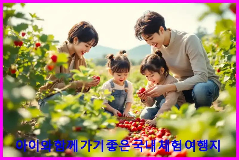 아이와 함께 가기 좋은 국내 체험 여행지