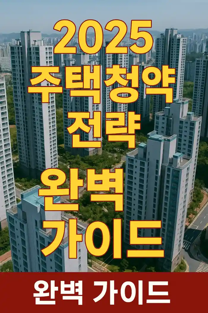 주택청약 전략 완벽 가이드