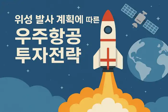 위성 발사 계획에 따른 우주항공 투자전략