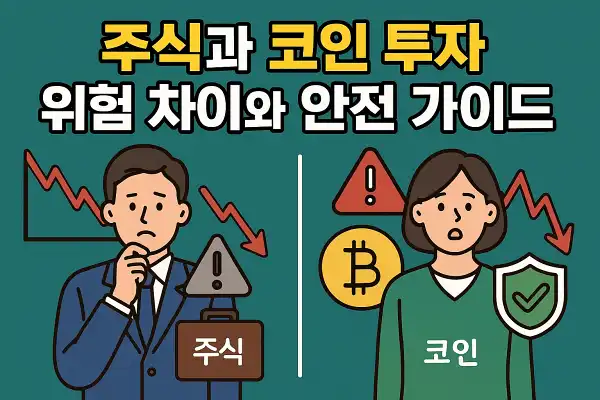 주식과 코인 투자 위험 차이와 안전 가이드