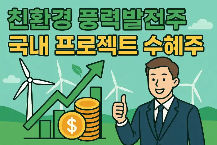 친환경 풍력발전주, 국내 프로젝트 수혜주