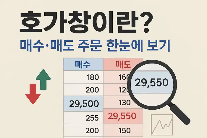 호가창이란? 매수·매도 주문 한눈에 보기