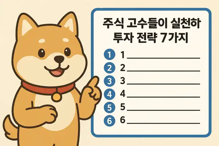 주식 고수들이 실천하는 투자 전략 7가지