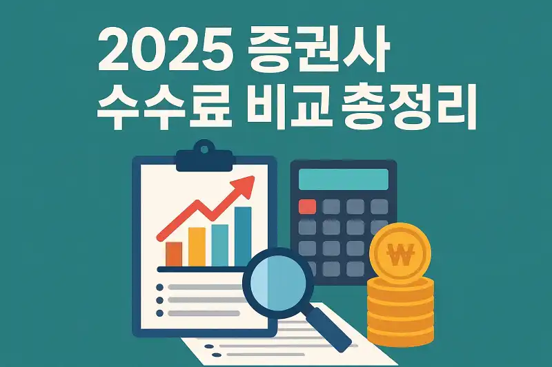2025 증권사 수수료 비교 총정리