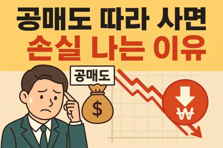 공매도 따라 사면 손실 나는 이유