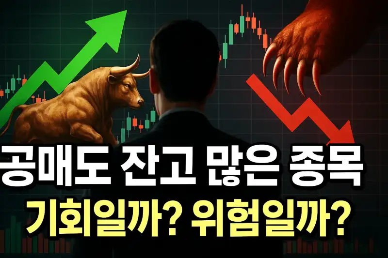 공매도 잔고 많은 종목, 기회일까 위험일까?