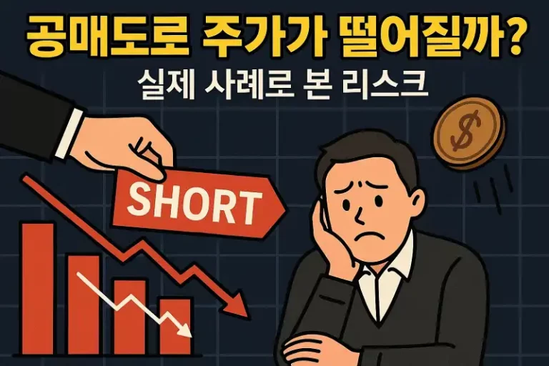 공매도로 주가가 떨어질까? 실제 사례로 본 리스크