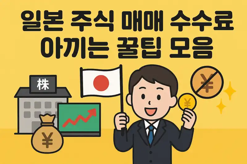 일본 주식 매매 수수료 아끼는 꿀팁 모음