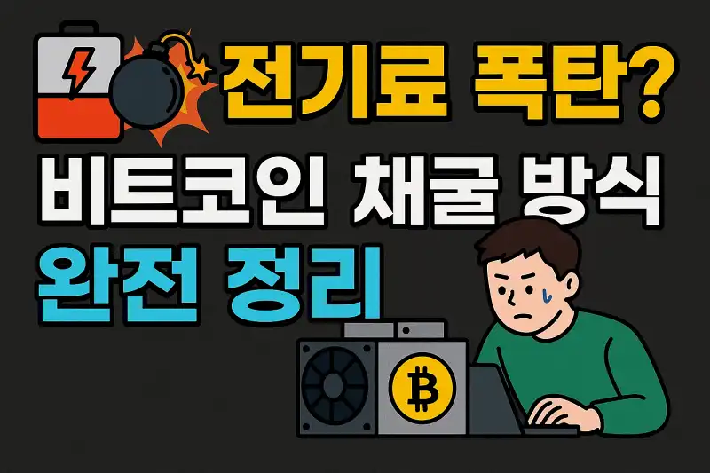 전기료 폭탄? 비트코인 채굴 방식 완전 정리