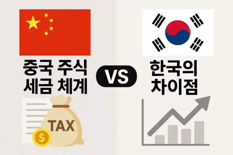중국 주식 세금 체계와 한국의 차이점