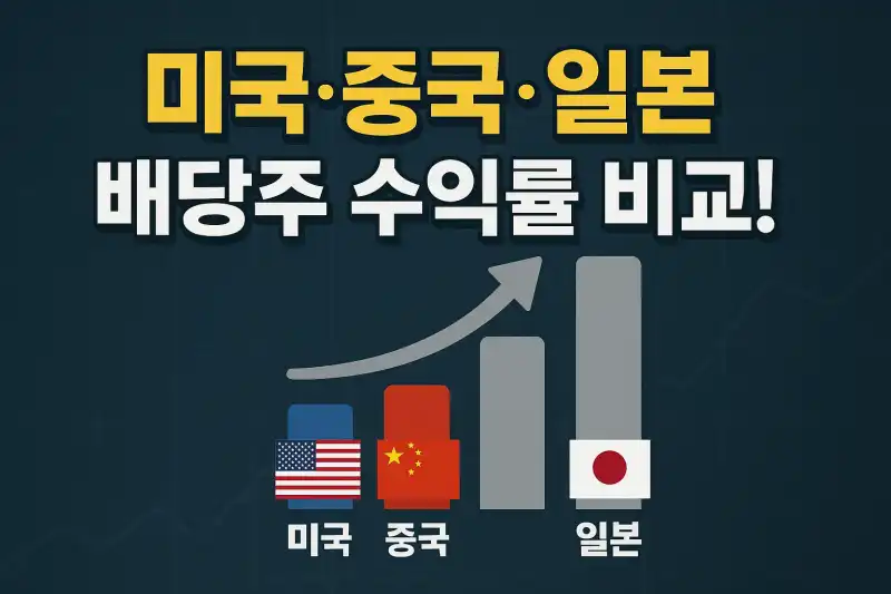 미국·중국·일본 배당주 수익률 비교!