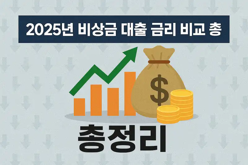 2025년 비상금 대출 금리 비교 총정리