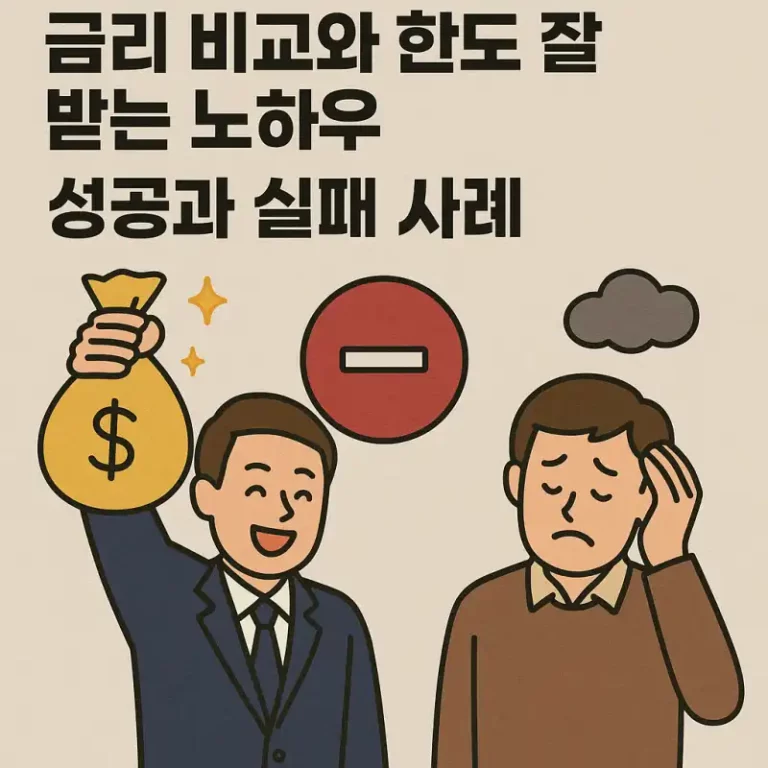 마이너스 통장 금리 비교와 한도 잘 받는 노하우