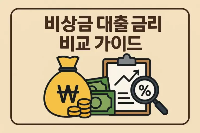 비상금 대출 금리 비교 가이드