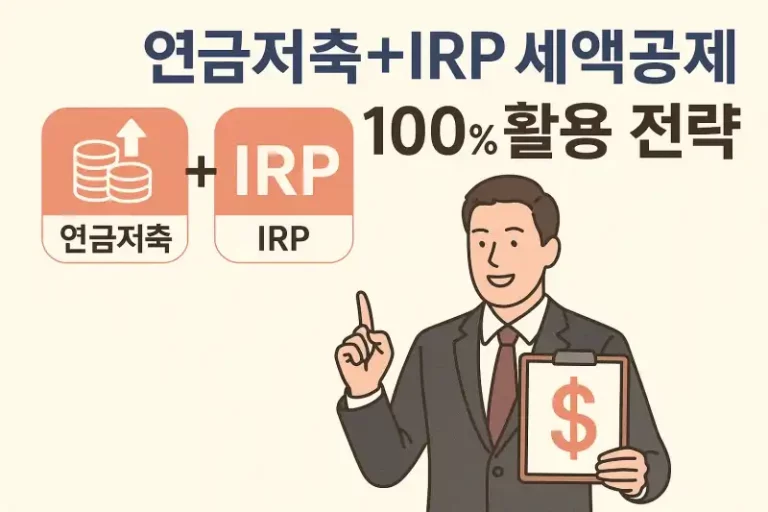 연금저축+IRP 세액공제 100% 활용 전략