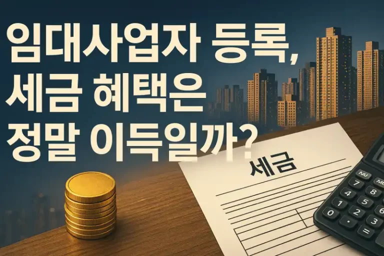 임대사업자 등록, 세금 혜택은 정말 이득일까?