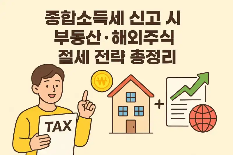 종합소득세 신고 시 부동산·해외주식 절세 전략 총정리