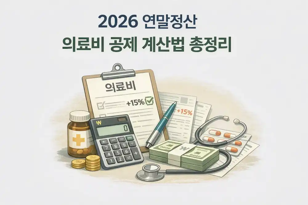 2026 연말정산 의료비 공제 계산법 총정리