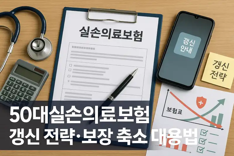 50대 실손의료보험 갱신 전략과 보장 축소 대응법