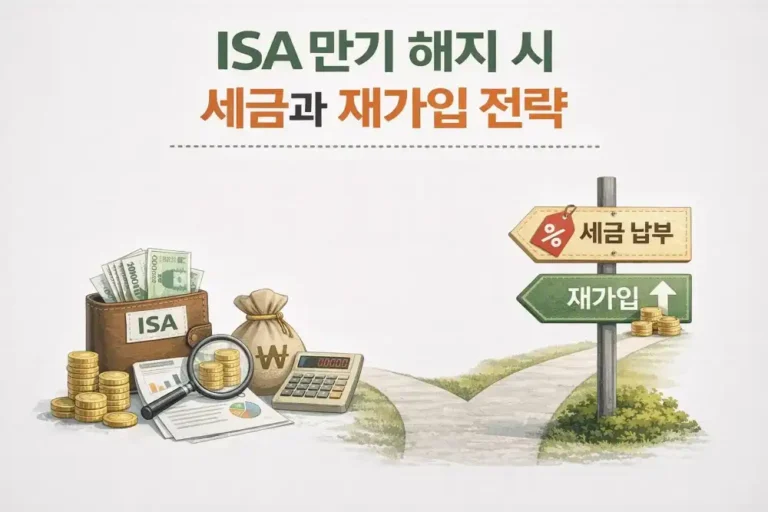 ISA 만기 해지 시 세금과 재가입 전략