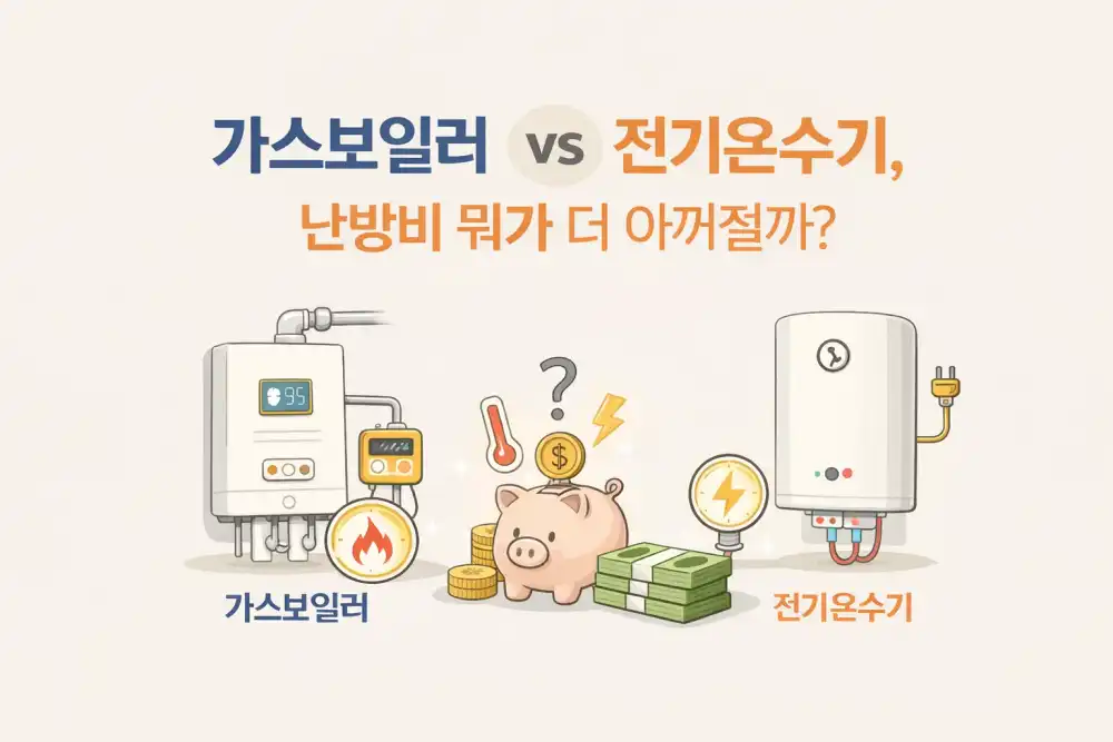 가스보일러 vs 전기온수기, 난방비 뭐가 더 아껴질까?
