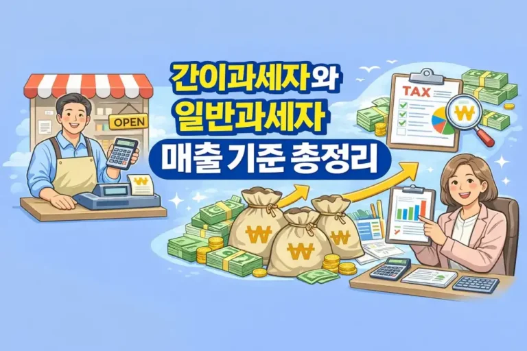 간이과세자와 일반과세자 매출 기준 총정리