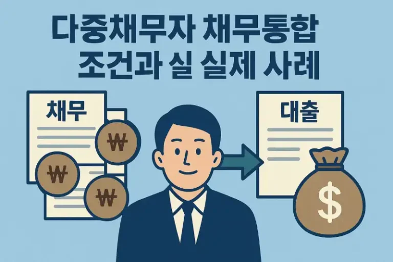 다중채무자 채무통합 대출 조건과 실제 사례
