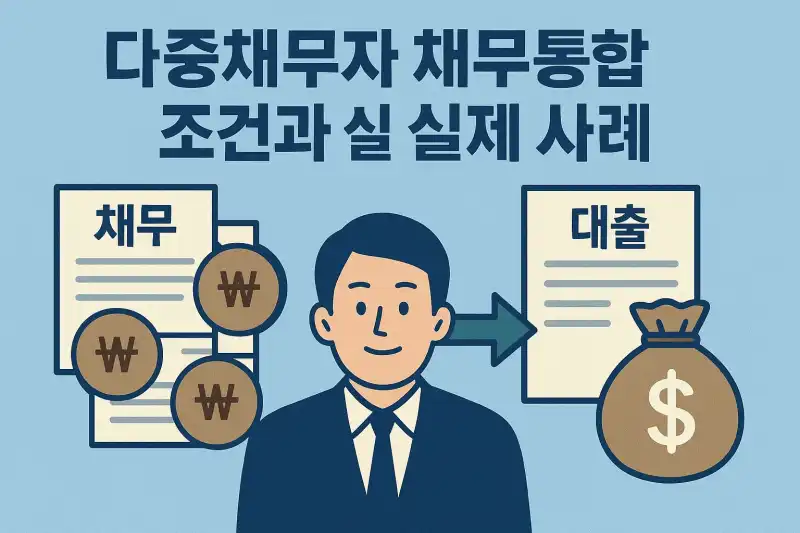 다중채무자 채무통합 대출 조건과 실제 사례