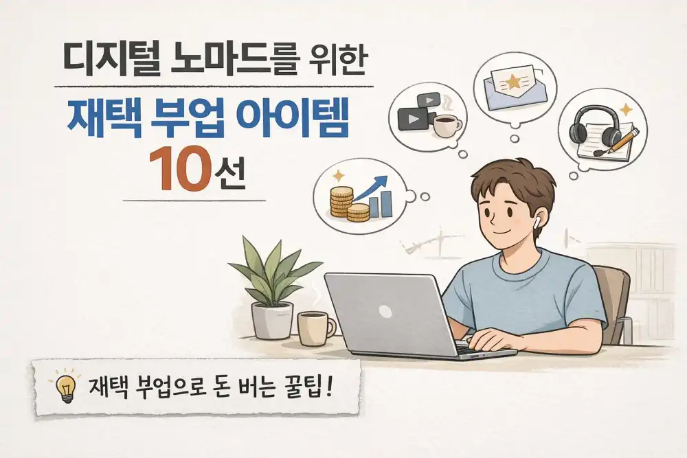 디지털 노마드를 위한 재택 부업 아이템 10선