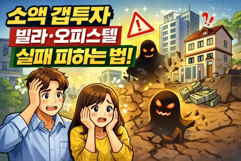 소액 갭투자, 빌라·오피스텔 실패 피하는 법