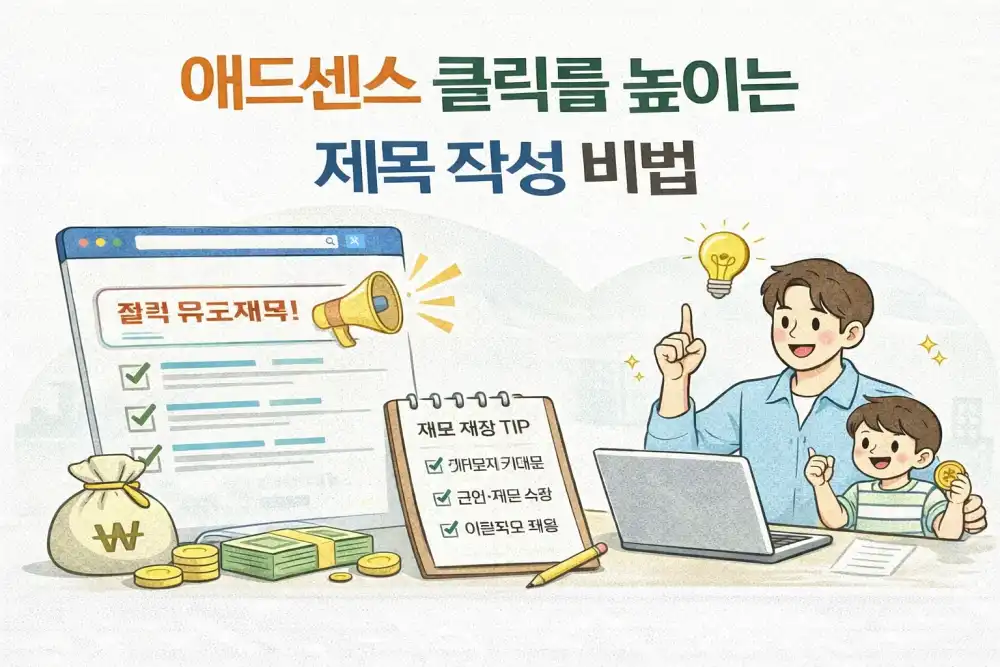 애드센스 클릭률 높이는 제목 작성 비법