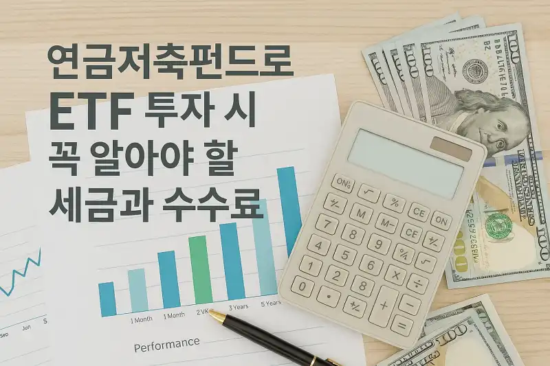연금저축펀드로 ETF 투자 시 꼭 알아야 할 세금과 수수료