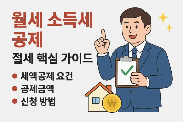 월세 소득세 공제, 절세 핵심 가이드