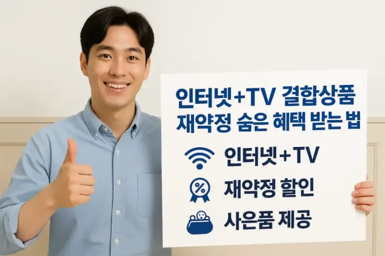 인터넷+TV 결합상품 재약정 숨은 혜택 받는 법