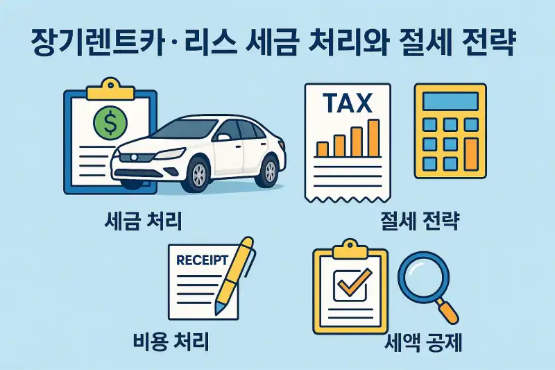 장기렌트카·리스 세금 처리와 절세 전략