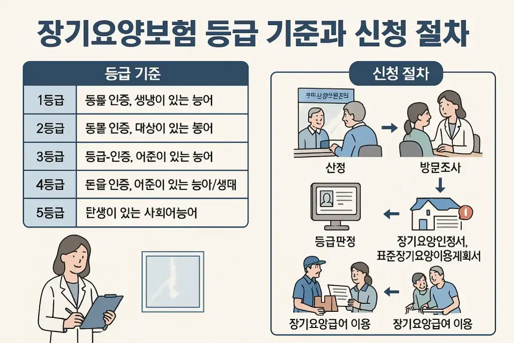 장기요양보험 등급 기준과 신청 절차 상세 가이드