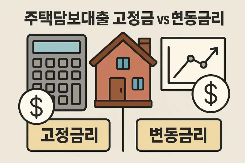 주택담보대출 고정금리 vs 변동금리 비교법