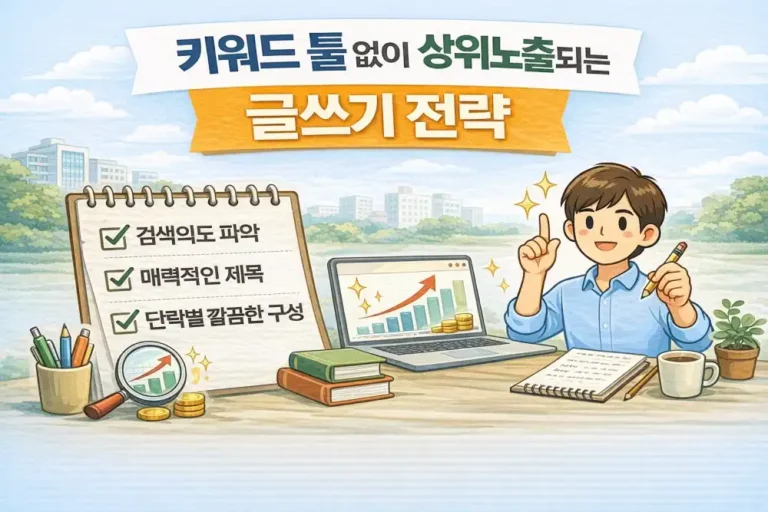키워드 툴 없이 상위노출되는 글쓰기 전략