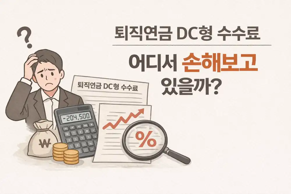 퇴직연금 DC형 수수료, 어디서 손해보고 있을까?