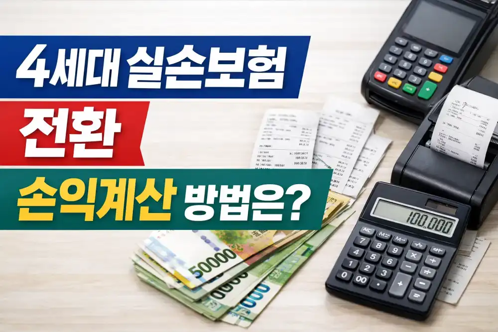 4세대 실손보험 전환 손익계산 방법은?