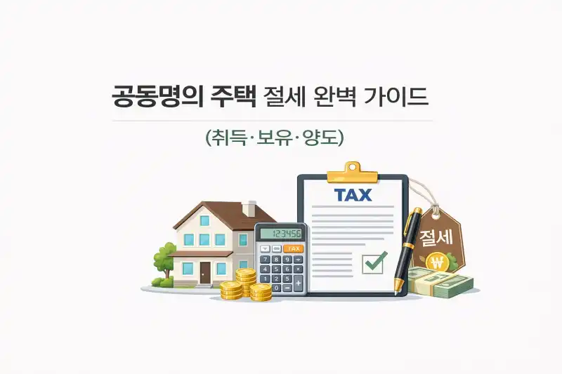 공동명의 주택 절세 완벽 가이드 (취득·보유·양도)
