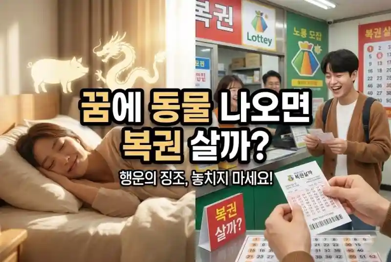 꿈에 동물 나오면 복권 살까?
