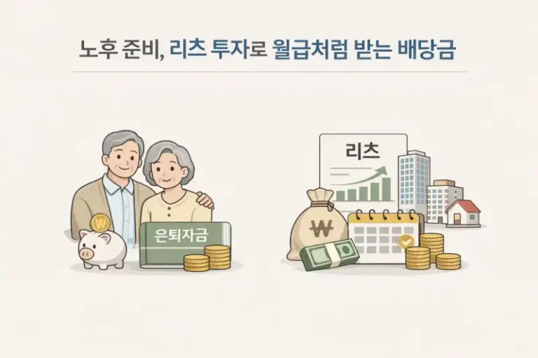 노후 준비, 리츠 투자로 월급처럼 받는 배당금