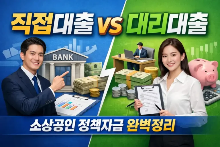 소상공인 정책자금 직접대출과 대리대출 차이 완벽정리